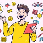 Mantenha um caderno ou app específico para finanças