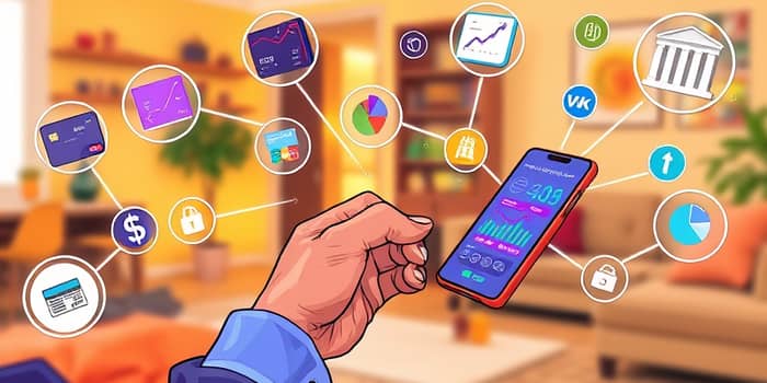 Acompanhe seus gastos em tempo real com apps integrados