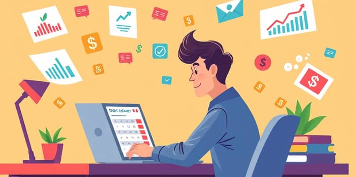 Use simuladores online para entender o valor total da dívida